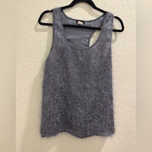 Cocomo Gray Fuzzy Women's Tank Top
